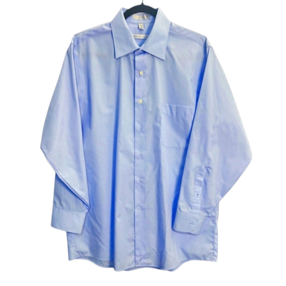 EUC Geoffrey Beene Egyptian Cotton Blend Baby Blue Dress Shirt